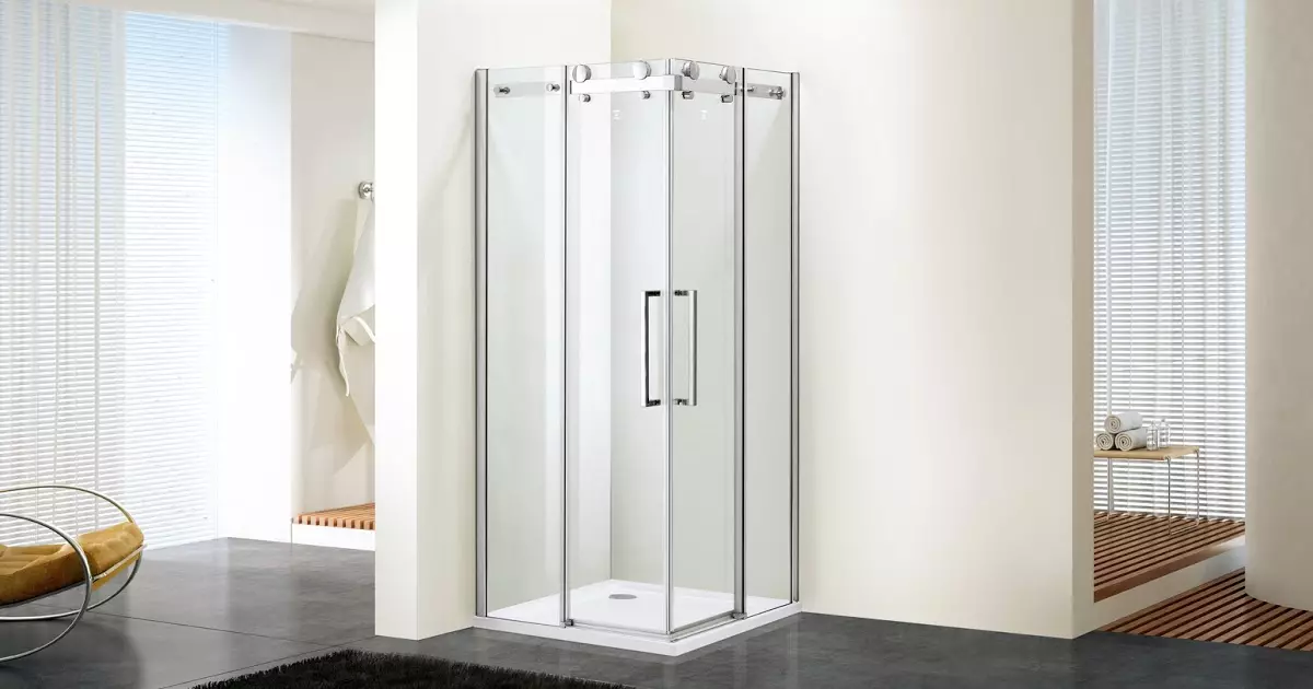 Sklenené sprchové kabíny (87 fotografií): Typy skla. Modely s paletou, uhlovým a štvorcovým 90x90 cm so sklenenými stenami, inými 10333_29
