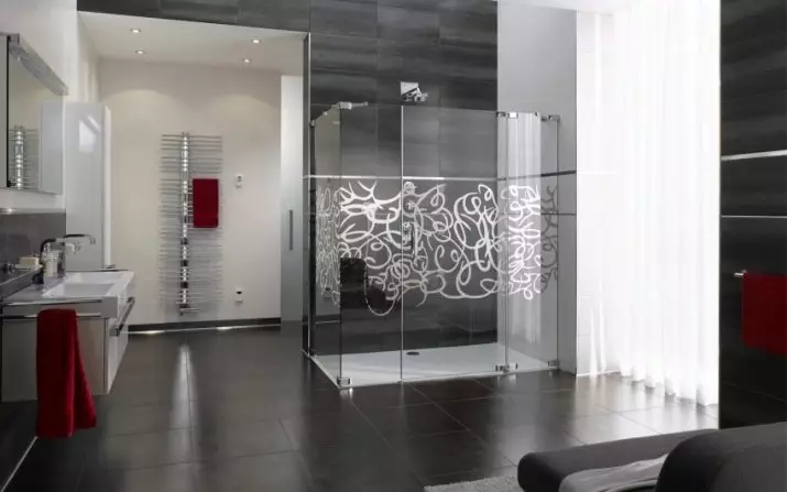 Glass shower cabins (87 Mga Litrato): Mga tipo sa salamin. Mga modelo nga adunay Pallet, angular ug square 90x90 cm nga adunay mga paril nga baso, lain 10333_40