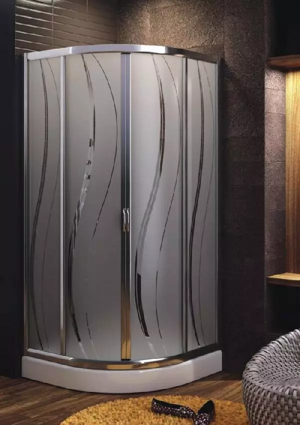 Скляні душові кабіни (87 фото): види скла. Моделі з піддоном, кутові і квадратні 90х90 см зі скляними стінками, інші 10333_43