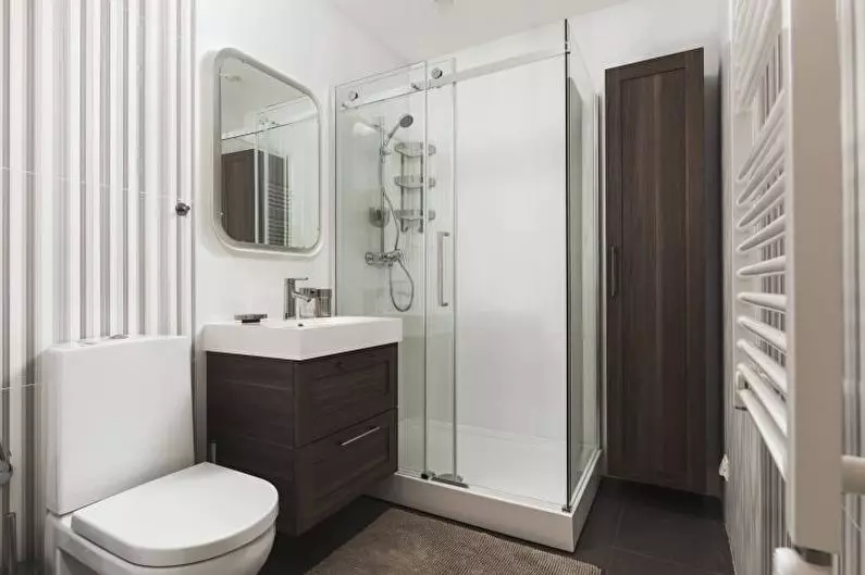 Cabinas abiertas de ducha: sin techo y paleta baja de 90x90 cm, modelos angulares, tamaños 100x100 y 120x80 cm, otros modelos para el baño 10334_3