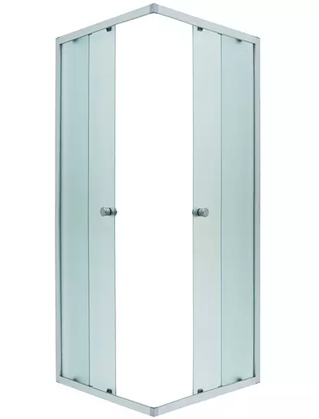 Cabinas abiertas de ducha: sin techo y paleta baja de 90x90 cm, modelos angulares, tamaños 100x100 y 120x80 cm, otros modelos para el baño 10334_39