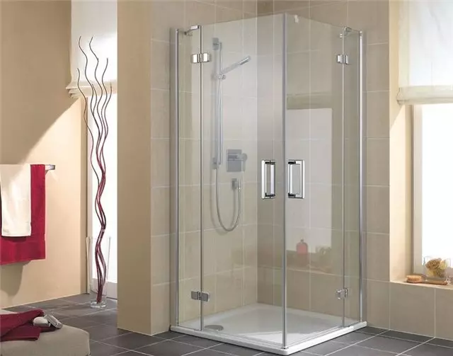 Cabinas abiertas de ducha: sin techo y paleta baja de 90x90 cm, modelos angulares, tamaños 100x100 y 120x80 cm, otros modelos para el baño 10334_43