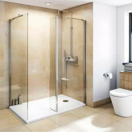 打開淋浴間：沒有屋頂和低托盤90x90厘米，角度型號，尺寸100x100和120x80厘米，其他型號為浴室 10334_52