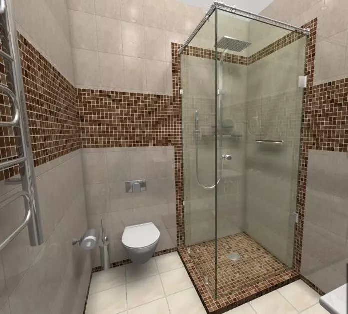 Cabinas abiertas de ducha: sin techo y paleta baja de 90x90 cm, modelos angulares, tamaños 100x100 y 120x80 cm, otros modelos para el baño 10334_6