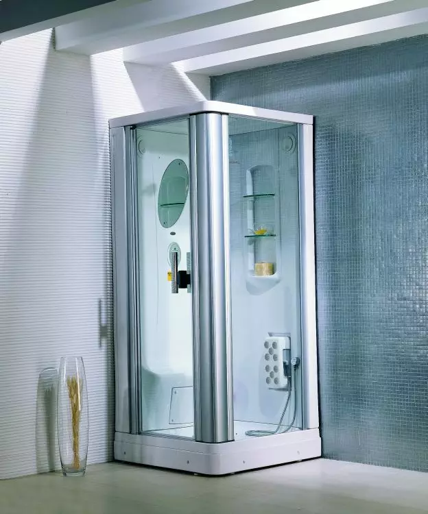 Cabina de dutxa Appollo: cabina de pis amb un bany i altres models. Els seus avantatges i desavantatges. Com triar una cabina? 10338_16