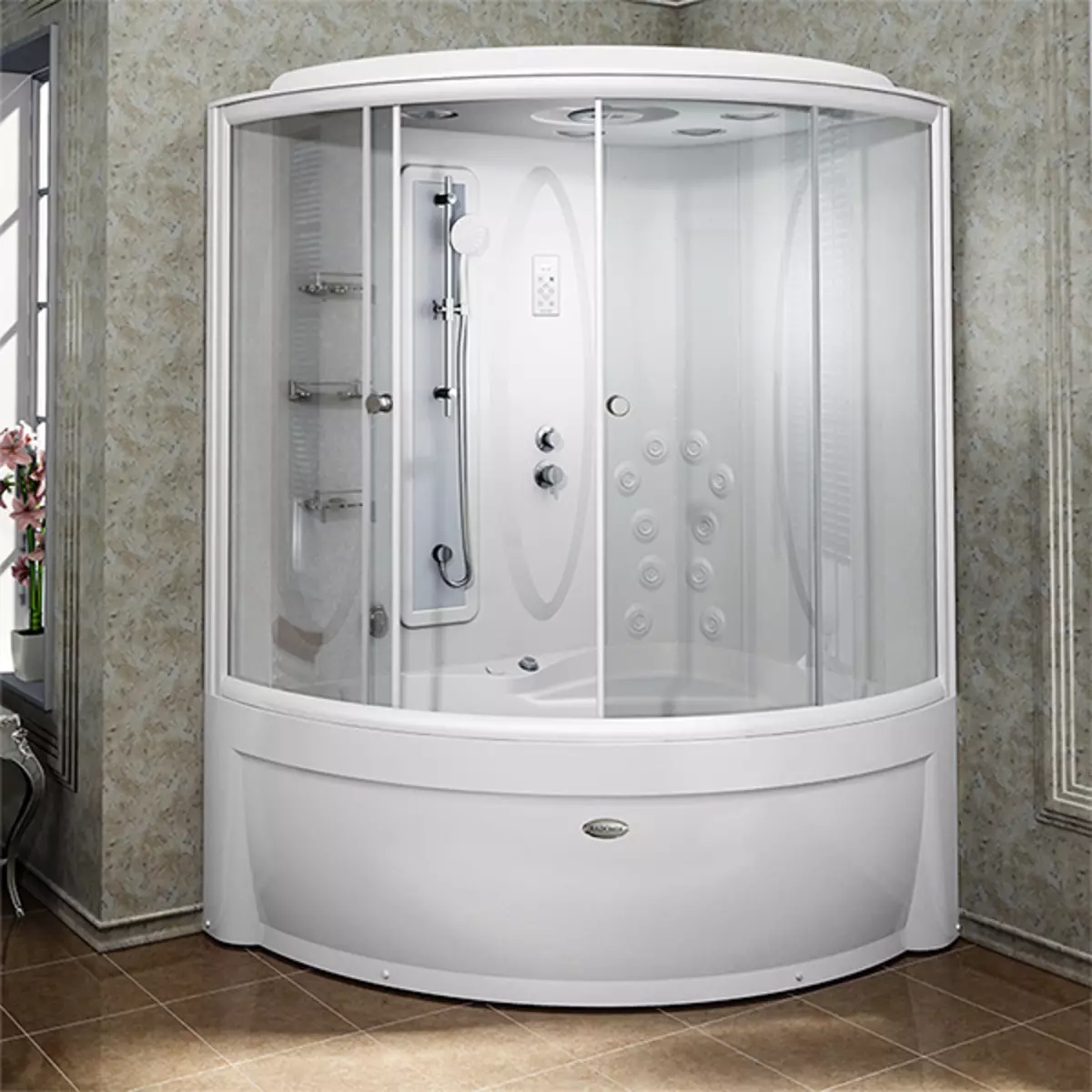 Cabine doccia APPOLO: cabine da terra con bagno e altri modelli. I loro vantaggi e svantaggi. Come scegliere una cabina? 10338_20