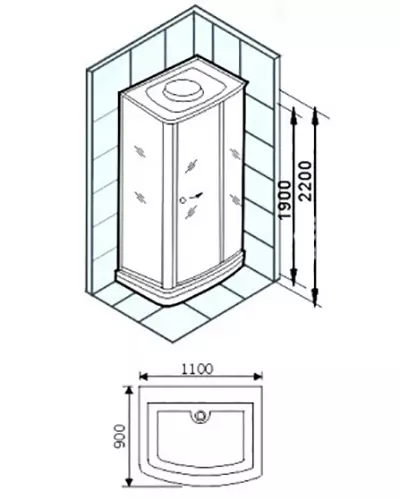Appollo dush kabina: kabina kat me banjo dhe modele të tjera. Avantazhet dhe disavantazhet e tyre. Si të zgjidhni një kabinë? 10338_35