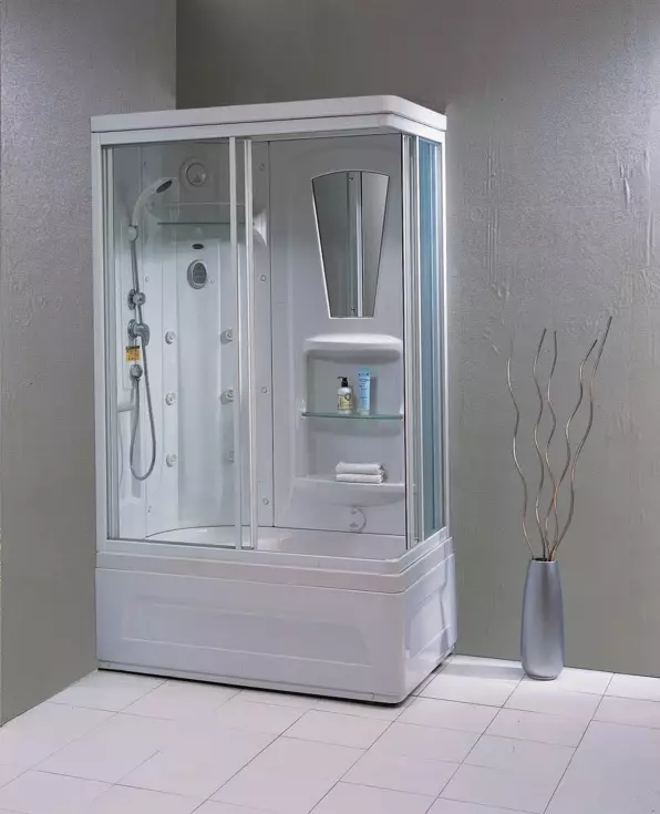 Appollo dush kabina: kabina kat me banjo dhe modele të tjera. Avantazhet dhe disavantazhet e tyre. Si të zgjidhni një kabinë? 10338_5