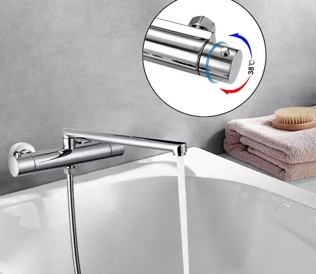 Смесители за баня: опции с душ, бронз и месинг, термостатични модели, Hansgrohe и други марки 10344_21