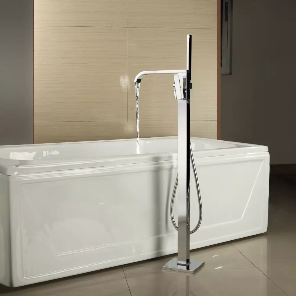 Kúpeľňa Mixera Výška: Štandard podlahy. Aká je výška dať mixér na stojan a visieť na stene? 10346_31