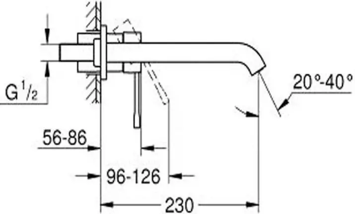 Grifo de baño de Alemania: elija una grúa para los lavamanos alemanes, con un largo derrame y sujeción a bordo de las mejores empresas 10349_19