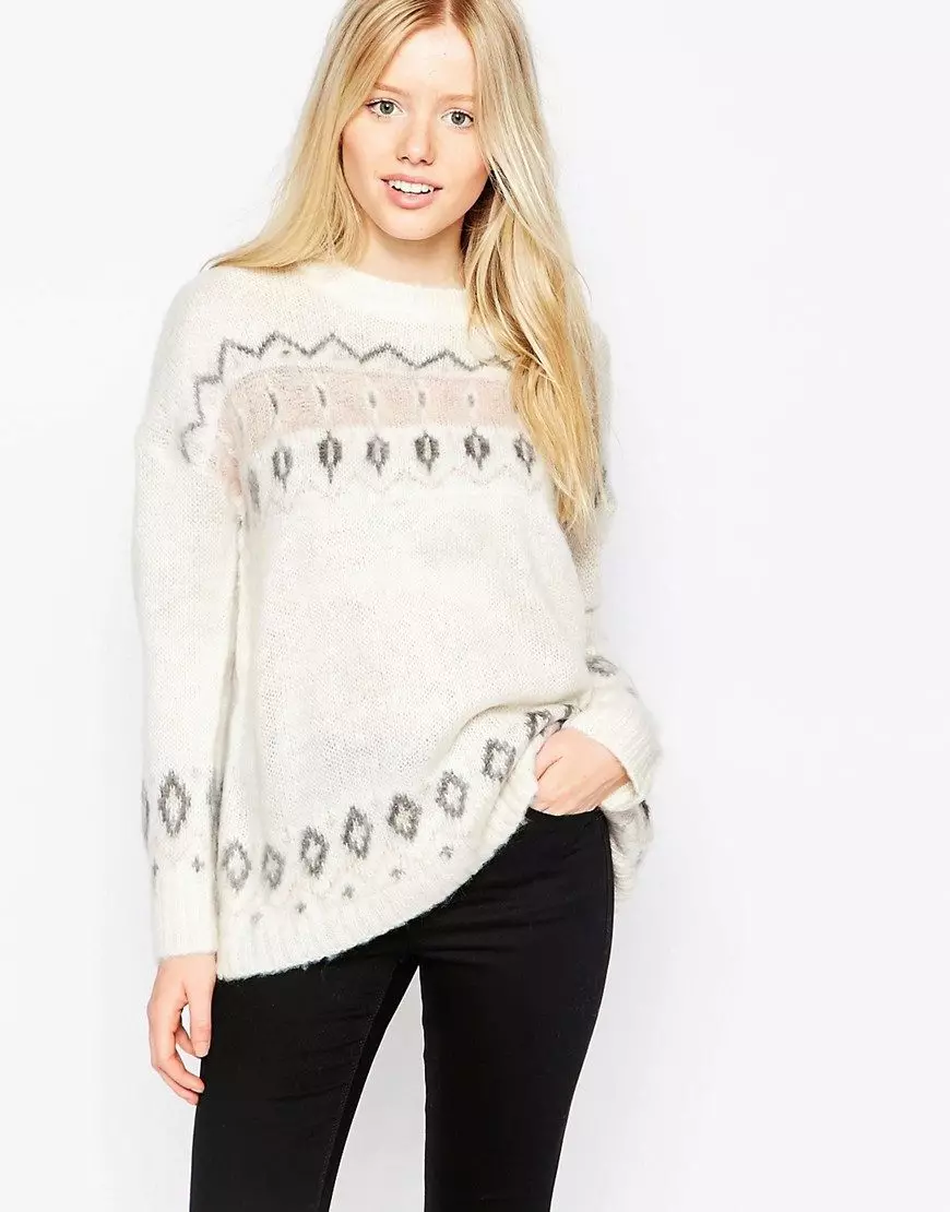 Норвежки пуловери (56 снимки): Какво да облека 1035_25