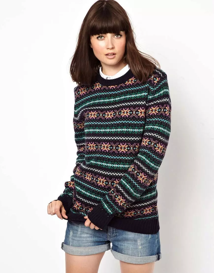 Норвежки пуловери (56 снимки): Какво да облека 1035_33