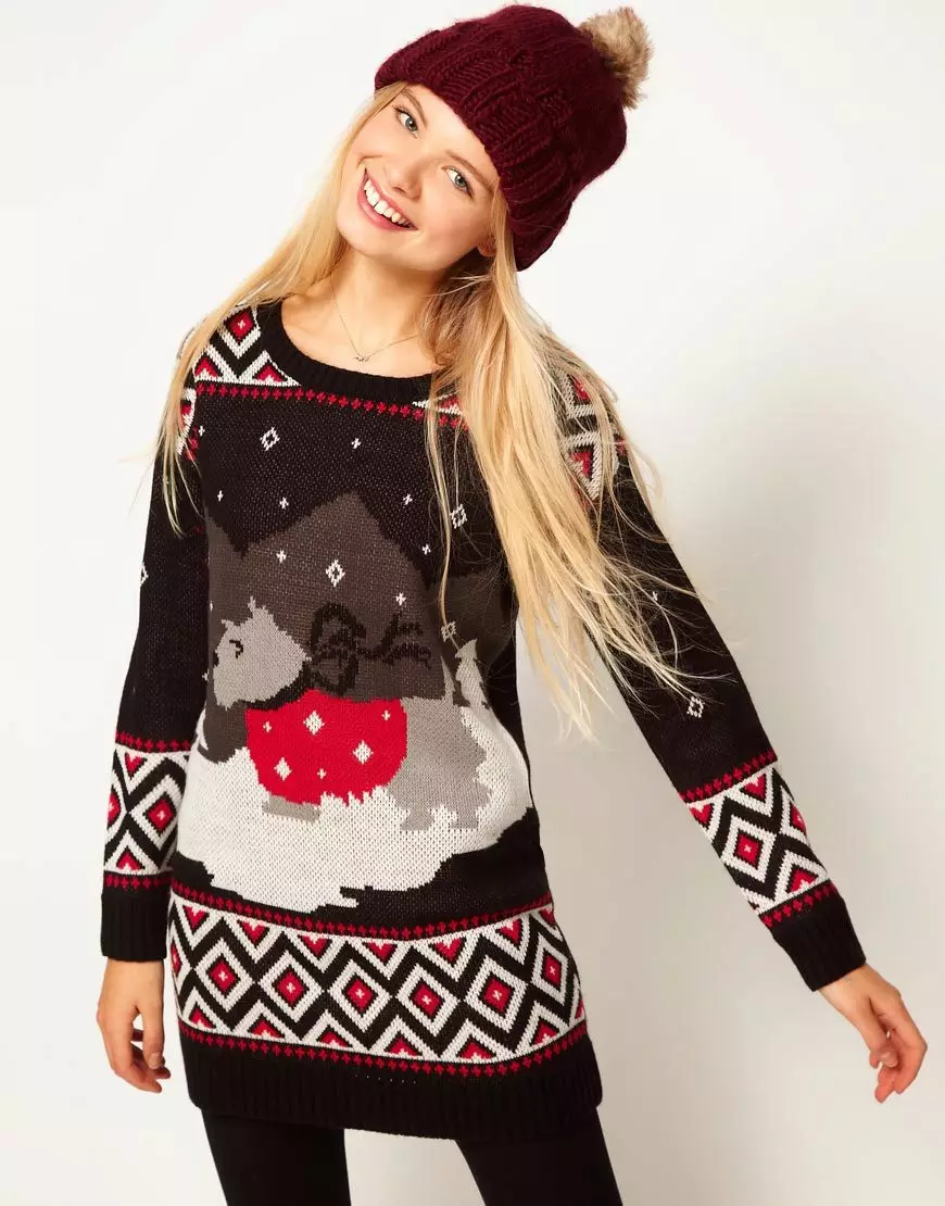 Норвежки пуловери (56 снимки): Какво да облека 1035_40