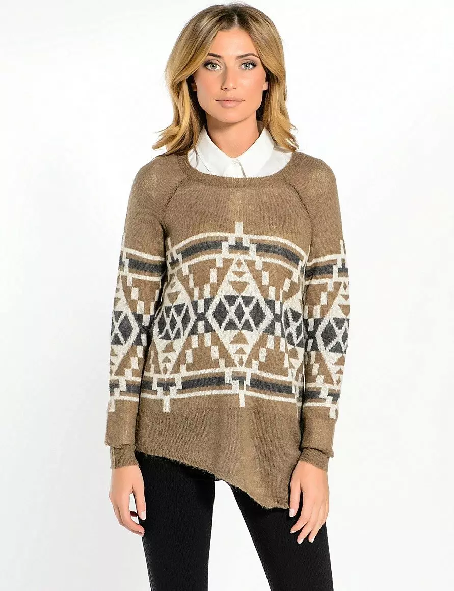 Норвежки пуловери (56 снимки): Какво да облека 1035_50