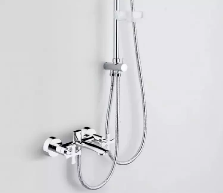 Giá tắm với chính tả: Hệ thống tắm với vòi hoa sen trên cùng, bảng điều khiển có xoắn dài và xoay, lựa chọn tai nghe 10377_14
