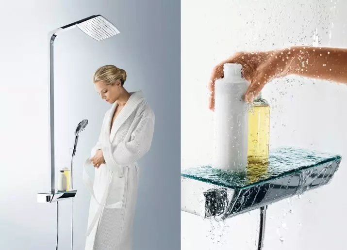 Scaffale doccia con ortografia: sistema di bagno con doccia top, pannello con lungo e girevole girevole, scelta della cuffia 10377_5