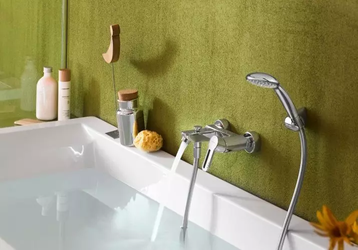 Misturadores com chuveiro para um banho (80 fotos): Como escolher? Guindastes de chuveiro russo, de Alemanha e outros países, quarto de casal e arte única, proprietário 10380_72