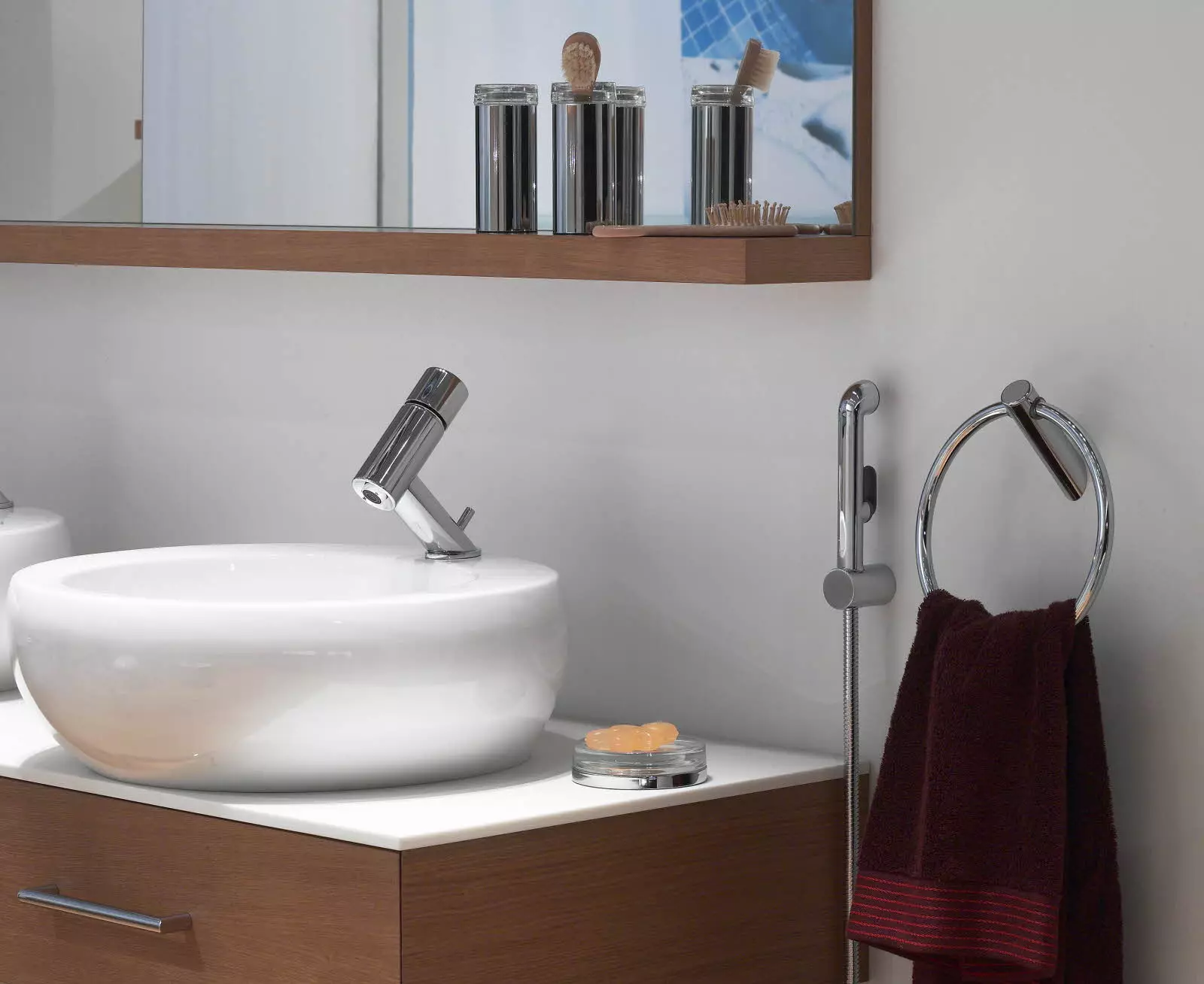 Miscelatori per lavandino con doccia igienica: per lavabo in testa, alto e singola arte, bronzo e bianco, Grohe e altri marchi 10382_11