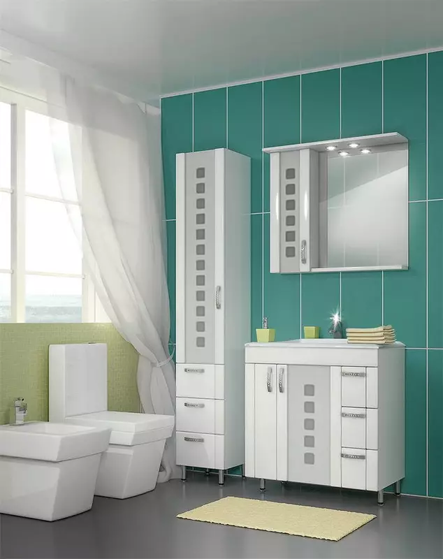 Bathroom Pencil: Overview of cabinets 25 cm wide and a depth of 20 cm, narrow models and with dimensions of 30 cm and 50 cm, 60 cm and 35 cm, outdoor, red and white 10387_57