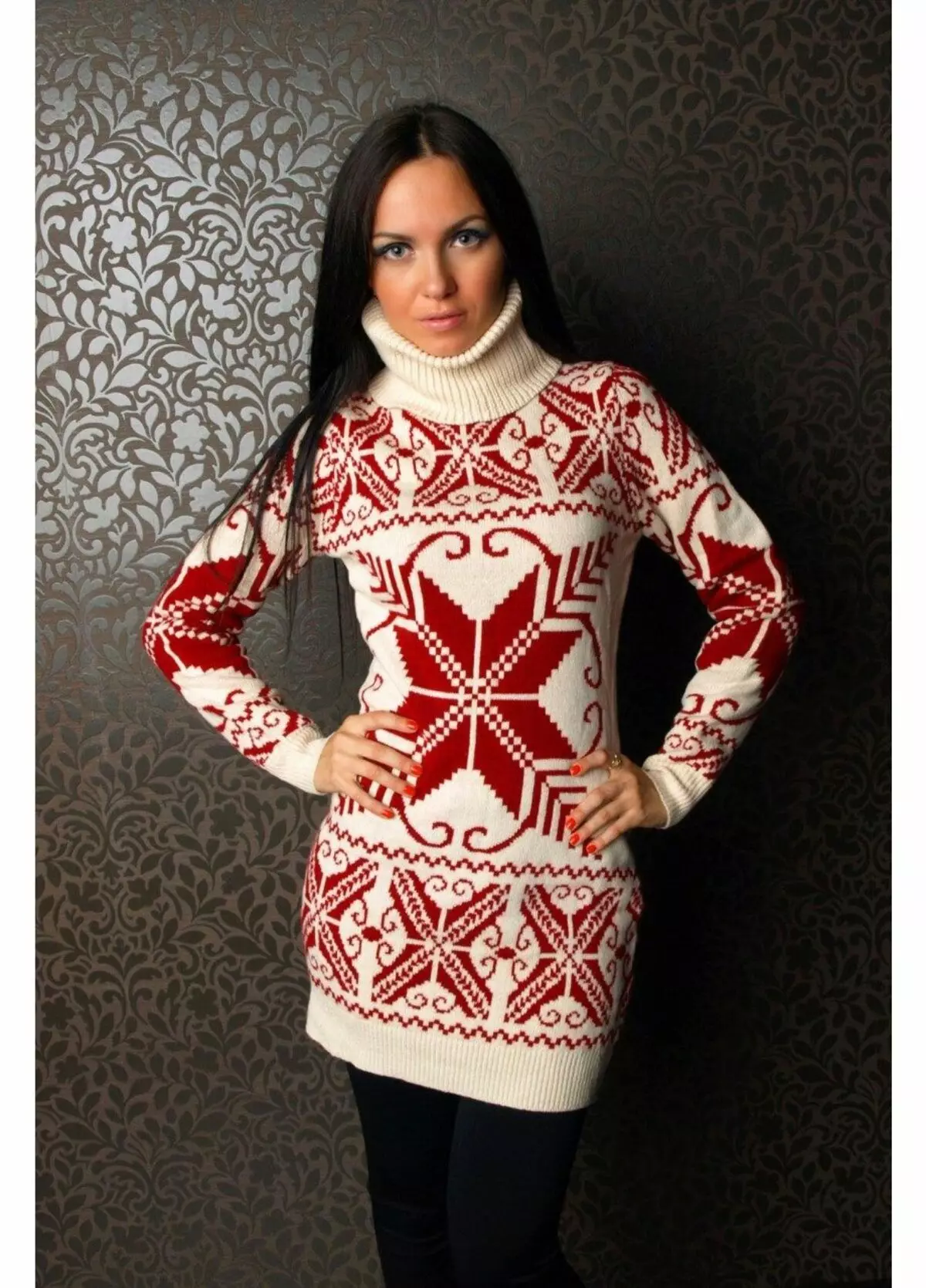 Sweater Dress (83 foto's): Wat om 'n trui-rok te dra, met kant, swart, troue, vir volle, Maxi-trui, warm, grys 1038_64
