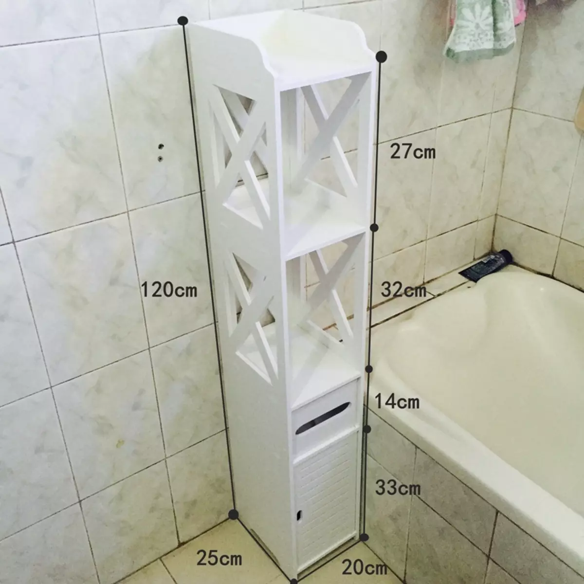 узкий шкаф в ванную 15 см