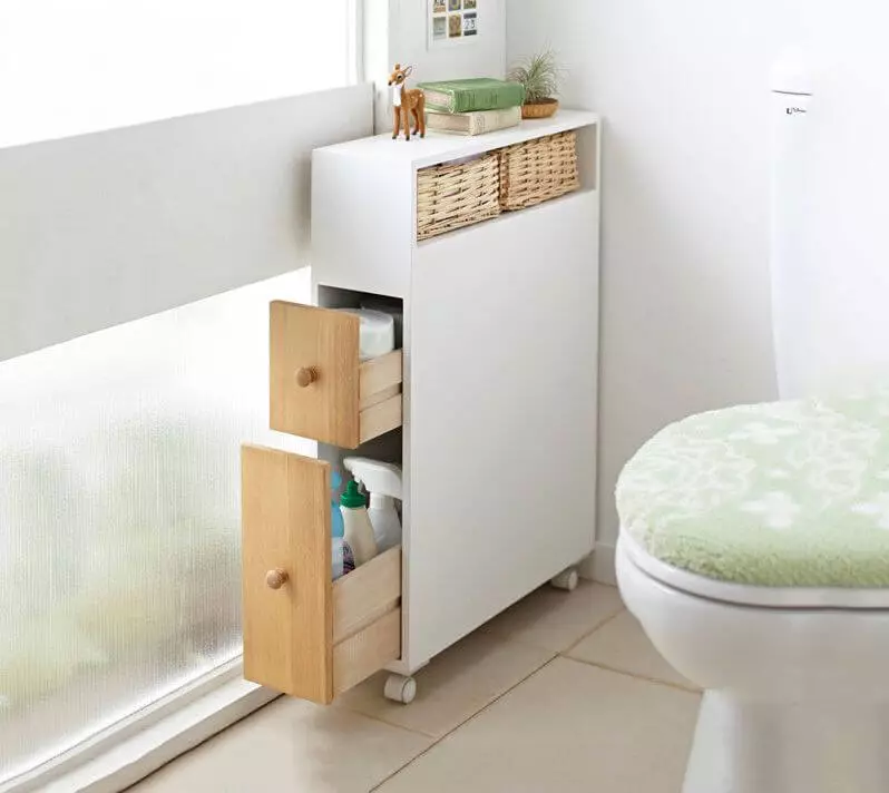 Jedhing ruangan ruangan: nganggo sink lan tanpa, ukuran 50-60 cm lan 70-80 cm, 90-80 cm, 90-100 cm lan ukuran kamar mandi liyane 10396_18