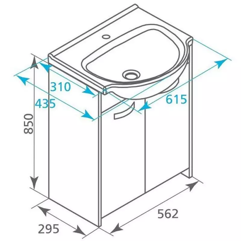 Отворен бања стои: со мијалник и без, големина 50-60 см и 70-80 см, 90-100 cm и други големини на бања 10396_42