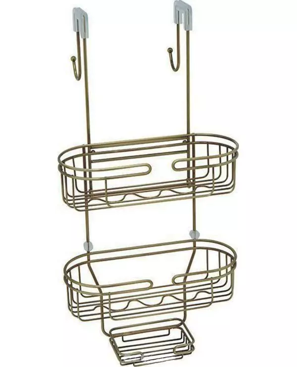 Stainless steel shelves for the bathroom: corner stainless steel, wall, suction cups and others. How to choose? 10404_49