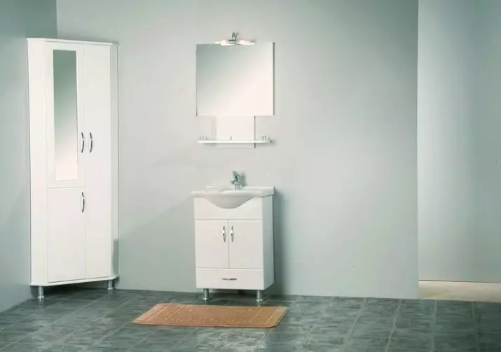 Kazna ormarići u kupaonici (67 fotografija): velike komode i male ormare, pregled namještaja iz Ikea 10412_15
