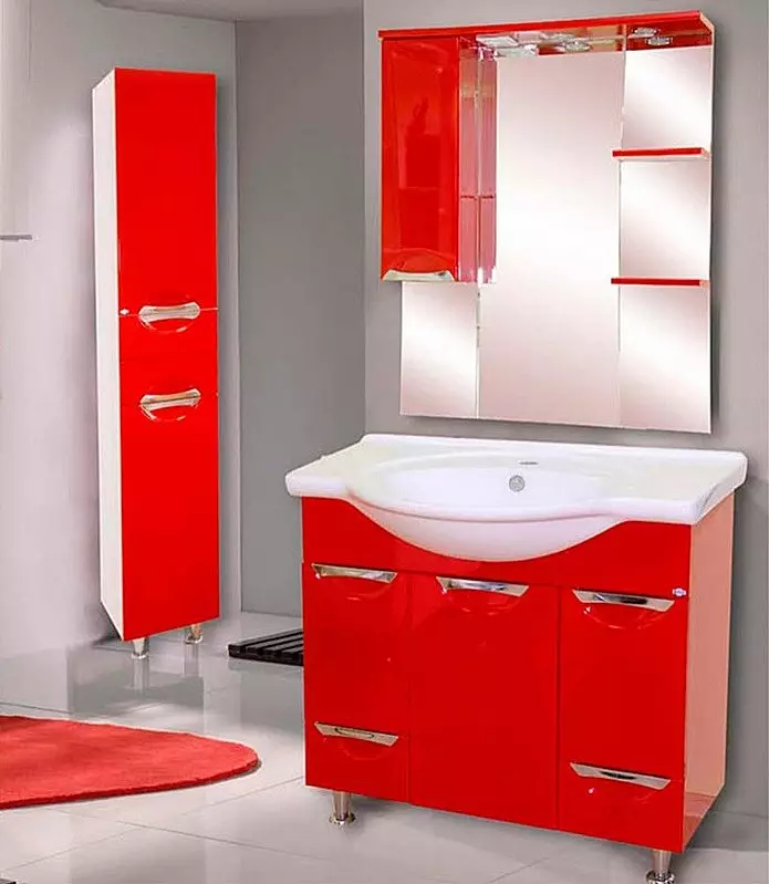 Kabinét lantai di kamar mandi (67 poto): dada ageung laci sareng loker leutik, perstagingan ti Ikea 10412_36