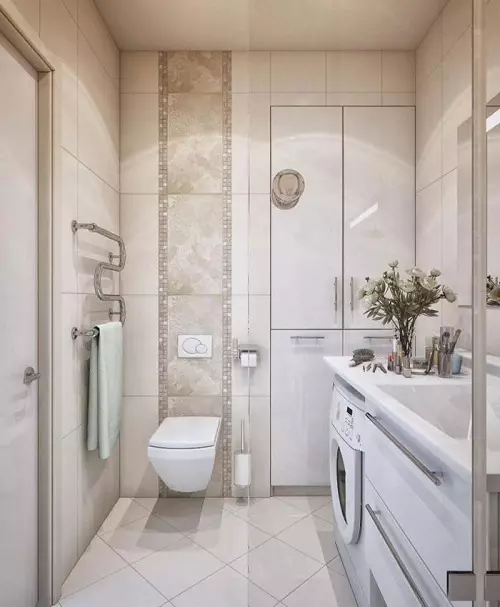 Práčka v kúpeľni (101 fotiek): Interiérové ​​dizajnové vlastnosti interiéru kúpeľne s práčkou v moderných a iných štýloch 10413_21