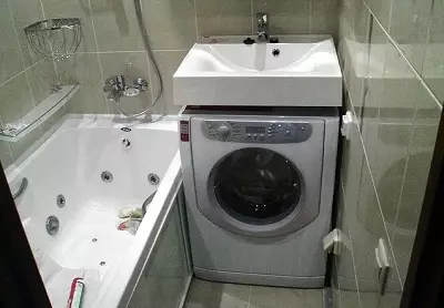 Waschmaschine im Badezimmer (101 Fotos): Innendesign Merkmale des Inners des Badezimmers mit einer Waschmaschine in modernen und anderen Stilrichtungen 10413_69