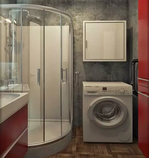 Пральна машина у ванній (101 фото): особливості дизайну інтер'єру ванної кімнати з пральною машиною в сучасному і інших стилях 10413_79