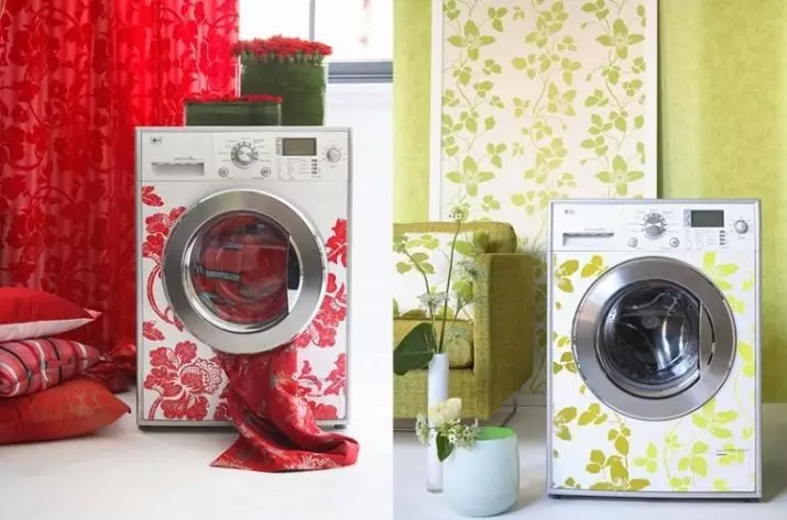 Máquina de lavar roupa no banheiro (101 fotos): Recursos de design de interiores do interior do banheiro com uma máquina de lavar roupa em modernos e outros estilos 10413_97