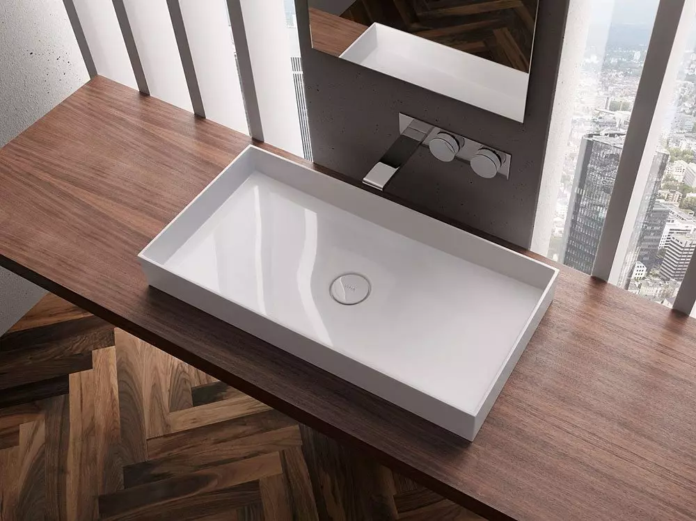 آشپزخانه چوبی در حمام: انتخاب زیر میز های سینک تخت از SLABA، آرایه و از مواد دیگر 10415_19