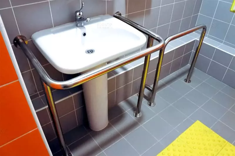 Handrails untuk bilik mandi (40 foto): Pilih pemegang di dinding pada penyedut vakum dan model sokongan lain. Bagaimana untuk meletakkan mereka? 10418_13