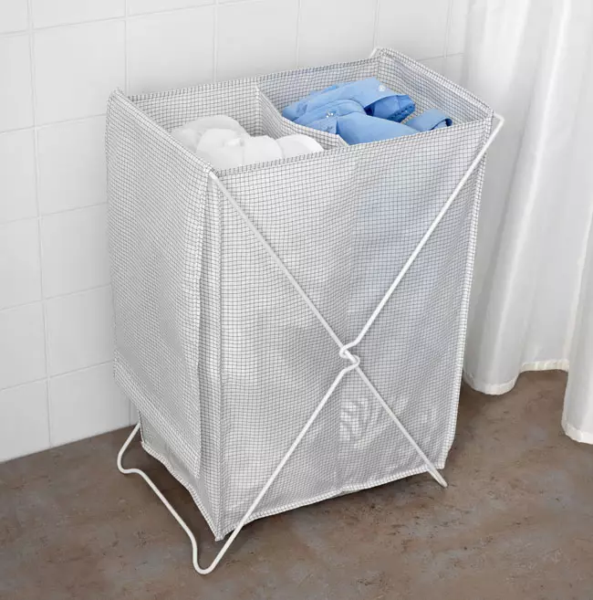 Giỏ phòng tắm (56 ảnh): Nhúng hẹp và góc, hộp dệt cho vải lanh bẩn và hộp đựng kích thước 15 cm, 20 và 25 cm 10419_5