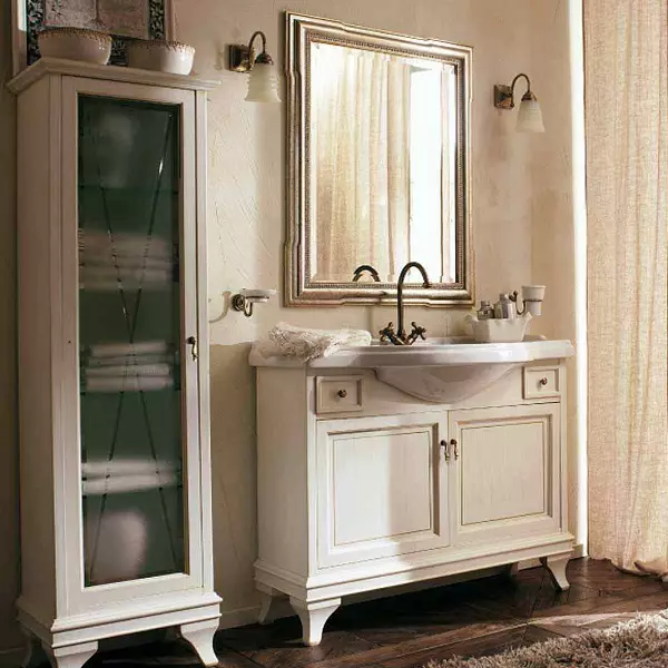 Set Bathroom (45 wêne): Serokên Italiantalî û markayên din. Meriv çawa meriv bi makîneya şuştinê re hevrêz dike? 10422_21