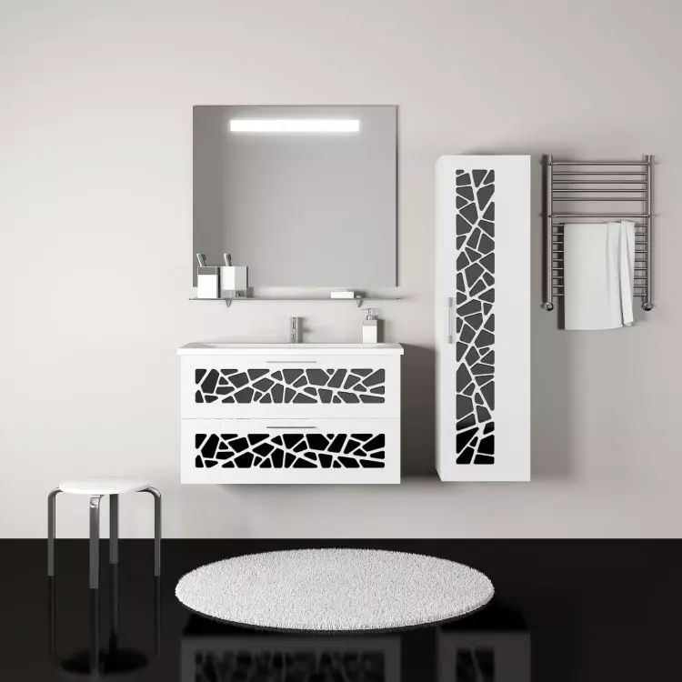 Set Bathroom (45 wêne): Serokên Italiantalî û markayên din. Meriv çawa meriv bi makîneya şuştinê re hevrêz dike? 10422_26