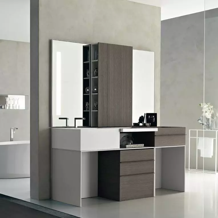 Set Bathroom (45 wêne): Serokên Italiantalî û markayên din. Meriv çawa meriv bi makîneya şuştinê re hevrêz dike? 10422_27