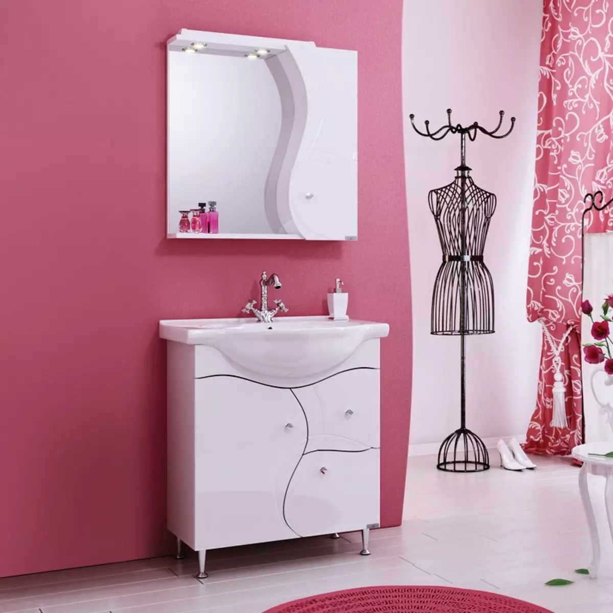 Set Bathroom (45 wêne): Serokên Italiantalî û markayên din. Meriv çawa meriv bi makîneya şuştinê re hevrêz dike? 10422_3