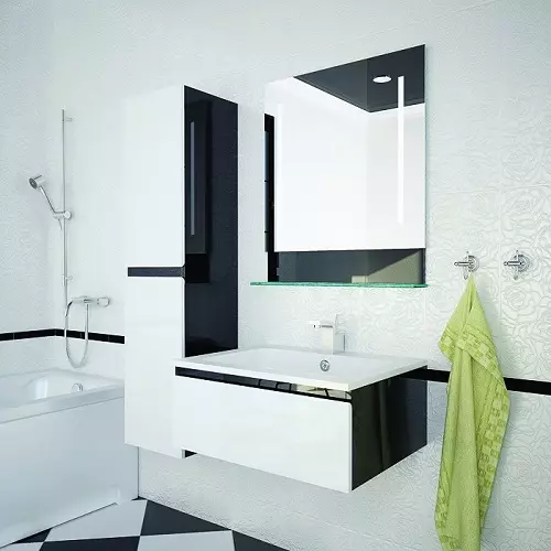 Set Bathroom (45 wêne): Serokên Italiantalî û markayên din. Meriv çawa meriv bi makîneya şuştinê re hevrêz dike? 10422_37