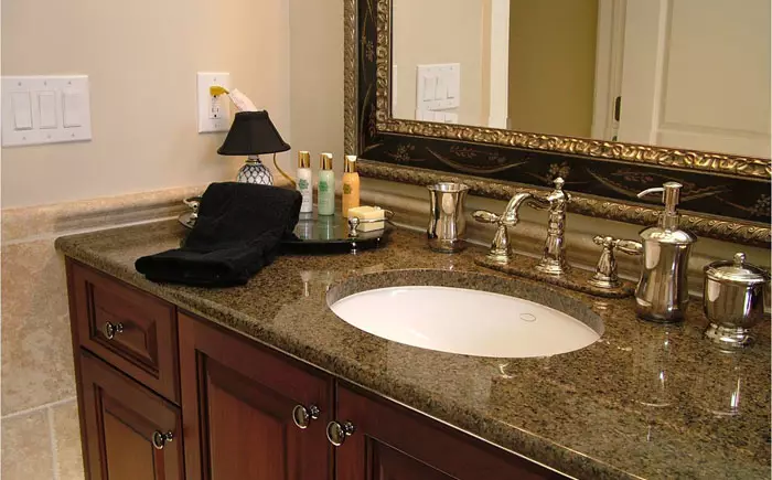 Mark卫生间台面：在浴室中选择白色和其他颜色的大理石成型型号 10423_12