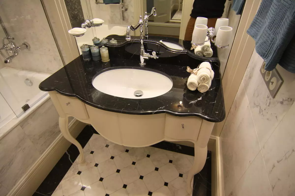Mark卫生间台面：在浴室中选择白色和其他颜色的大理石成型型号 10423_13