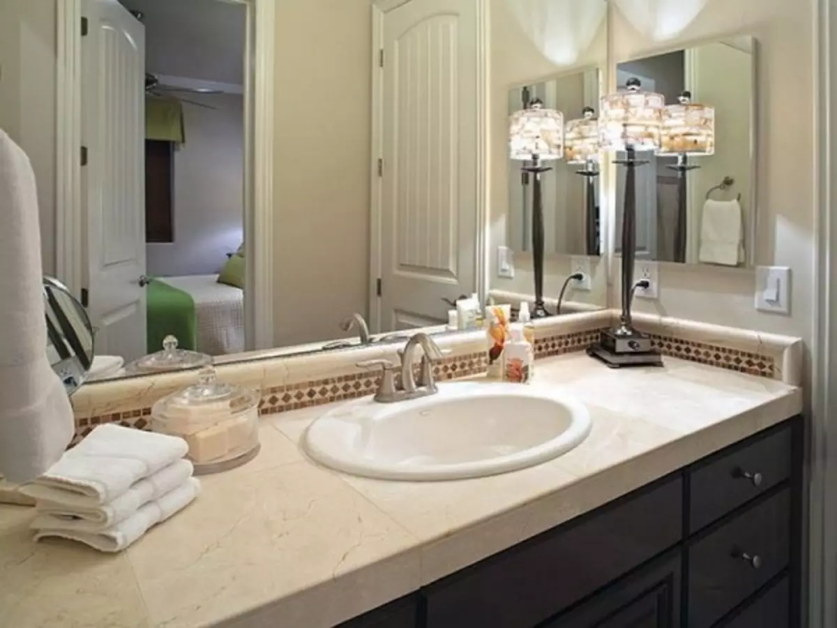 Mark卫生间台面：在浴室中选择白色和其他颜色的大理石成型型号 10423_3