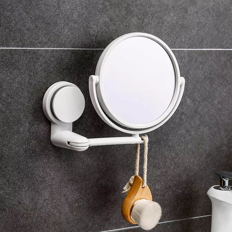 Miroir rond dans la salle de bain: miroirs design dans un cadre en bois, miroirs ronds de couleur noire et autre pour la salle de bain 10427_27