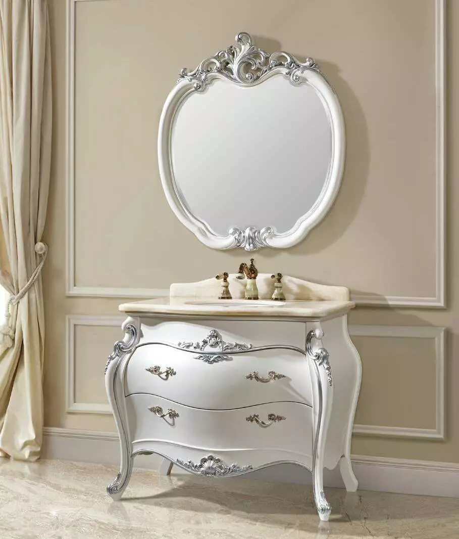 Miroir rond dans la salle de bain: miroirs design dans un cadre en bois, miroirs ronds de couleur noire et autre pour la salle de bain 10427_7