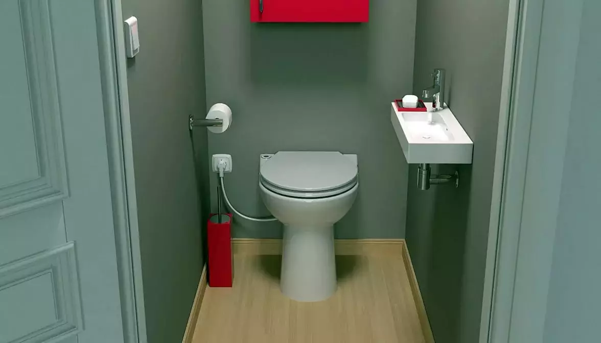 Vzdálenost k záchodě ze zdi: normy. Minimální vzdálenost od strany a od okraje. Jakou délku dát misku s nádrží? 10450_9