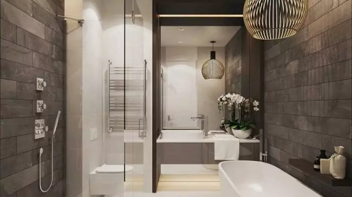 Thiết kế phòng tắm kết hợp 6 mét vuông. M (77 ảnh): Thiết kế nội thất với nhà vệ sinh, bố trí bồn tắm 2 x 3 mét 10454_2